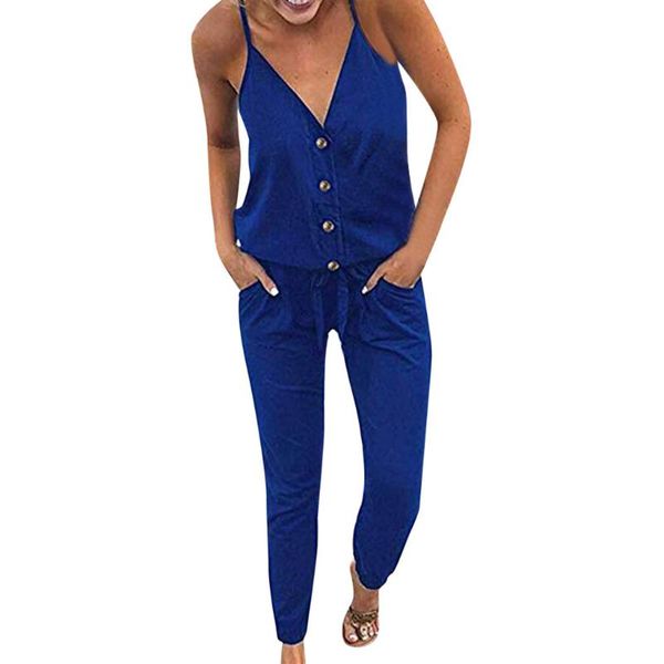 women's jumpsuits & rompers clothes 2021 women summer strap v neck solid waistband lace-up long pants drop, Black;white
women's jumpsuits & rompers clothes 2021 women summer strap v neck solid waistband lace-up long pants drop, Black;white