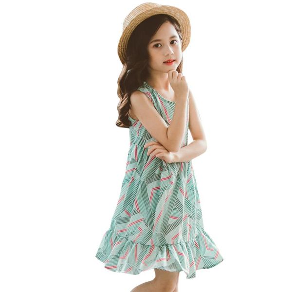girl's dresses girls summer dress striped party for sleeveless children casual style clothes 6 8 10 12 14, Red;yellow
girl's dresses girls summer dress striped party for sleeveless children casual style clothes 6 8 10 12 14, Red;yellow