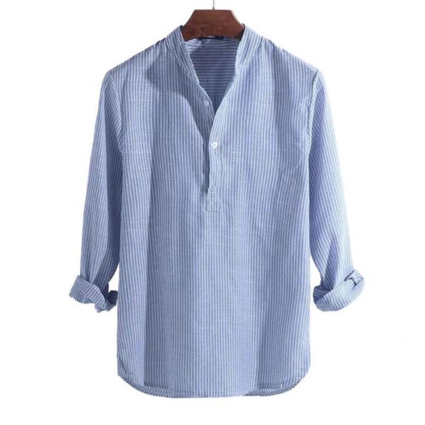 men's casual shirts fashion shirt buttons breathable soft plus size striped blouse, White;black
men's casual shirts fashion shirt buttons breathable soft plus size striped blouse, White;black