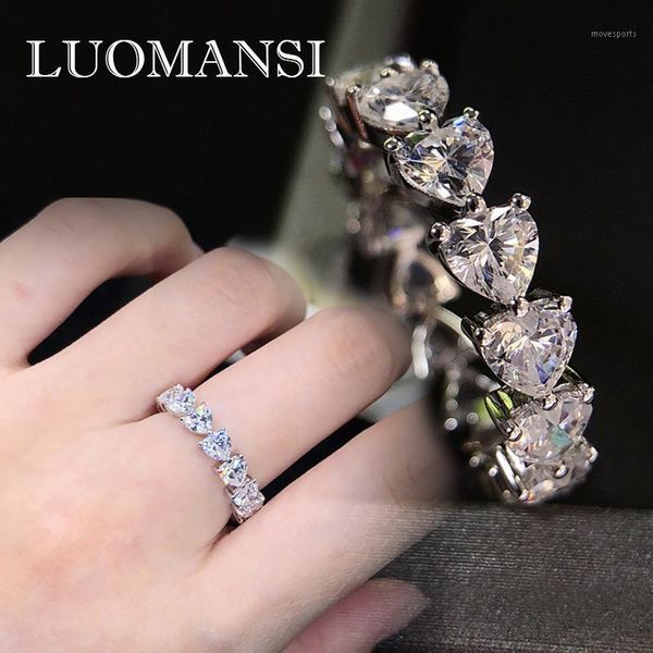 cluster rings luomansi 100% sterling silver 925 ring girl moissanite gem party wedding high jewelry wholesale1, Golden;silver
cluster rings luomansi 100% sterling silver 925 ring girl moissanite gem party wedding high jewelry wholesale1, Golden;silver