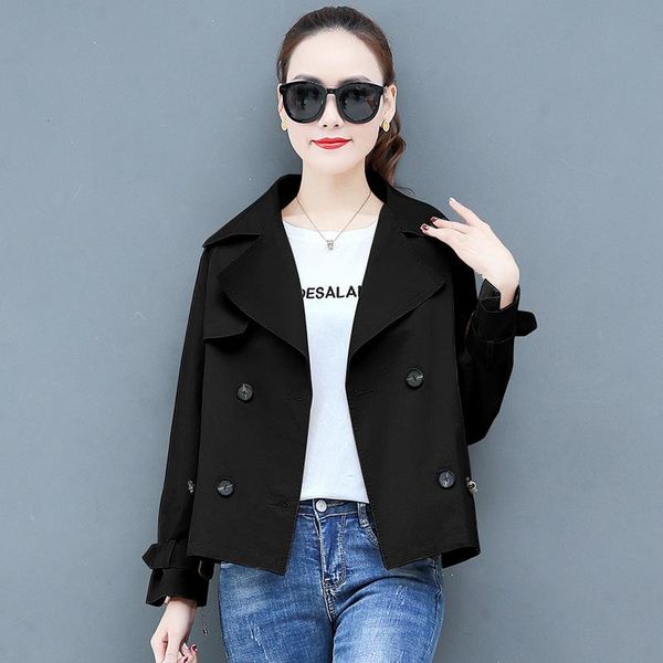 women's jacket spring and autumn 2021 new jacket casual autumn and winter fashion short ladies windbreaker, Black;brown
women's jacket spring and autumn 2021 new jacket casual autumn and winter fashion short ladies windbreaker, Black;brown