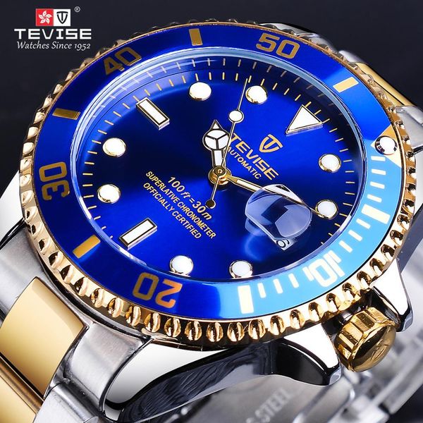 tevise deep ocean design 2021 fashion calendar royal blue mens automatic mechanical pole wars brand luxury male clock, Slivery;brown
tevise deep ocean design 2021 fashion calendar royal blue mens automatic mechanical pole wars brand luxury male clock, Slivery;brown