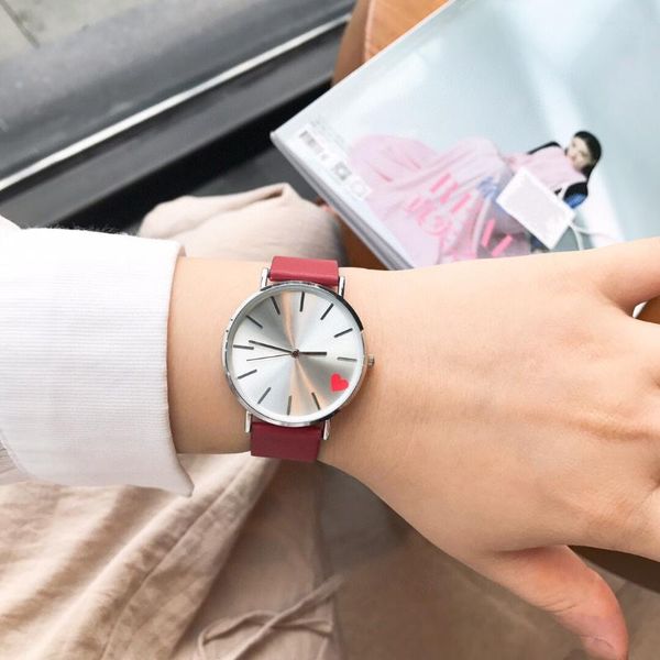 wristwatches fashion brand pink red leather quartz watches classic women stainless steel geometric heart wristwatch for year 36mm, Slivery;brown
wristwatches fashion brand pink red leather quartz watches classic women stainless steel geometric heart wristwatch for year 36mm, Slivery;brown