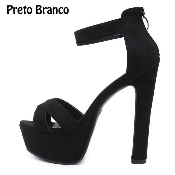 dress shoes preto branco 2021 transparent fish mouth sandals super high heel thick suede word buckle women's party cwf, Black
dress shoes preto branco 2021 transparent fish mouth sandals super high heel thick suede word buckle women's party cwf, Black