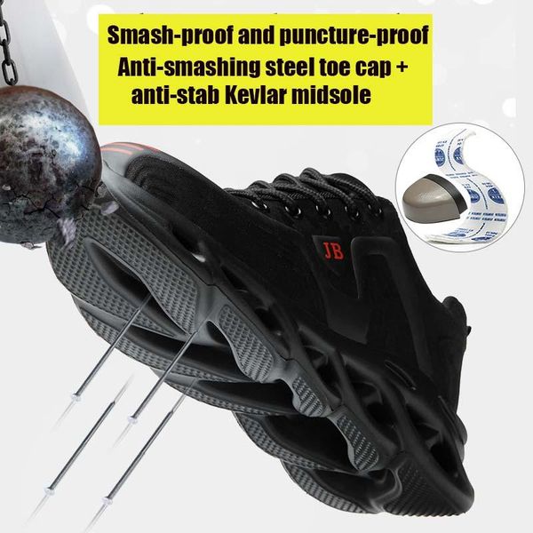 boots 2021 brand steel toe cap men's safety shoes work sports women's plus size 36-48 breathable outdoor, Black
boots 2021 brand steel toe cap men's safety shoes work sports women's plus size 36-48 breathable outdoor, Black