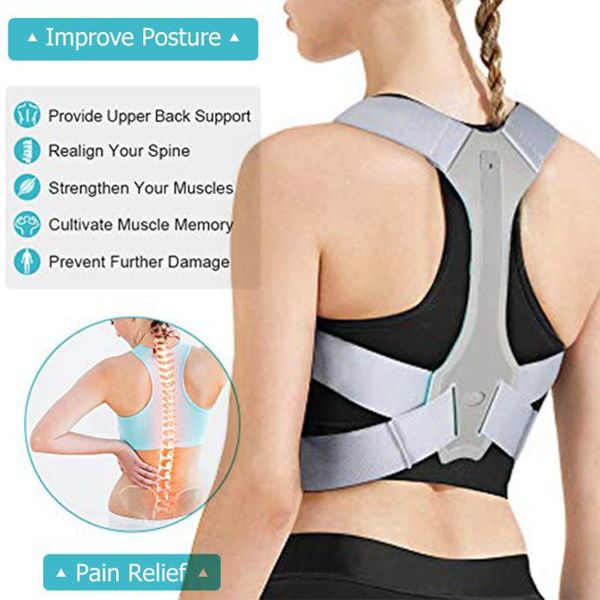 back support adjustable posture corrector protection spine pain relief correction belt woman man shoulder preventing humpback, Black;blue
back support adjustable posture corrector protection spine pain relief correction belt woman man shoulder preventing humpback, Black;blue