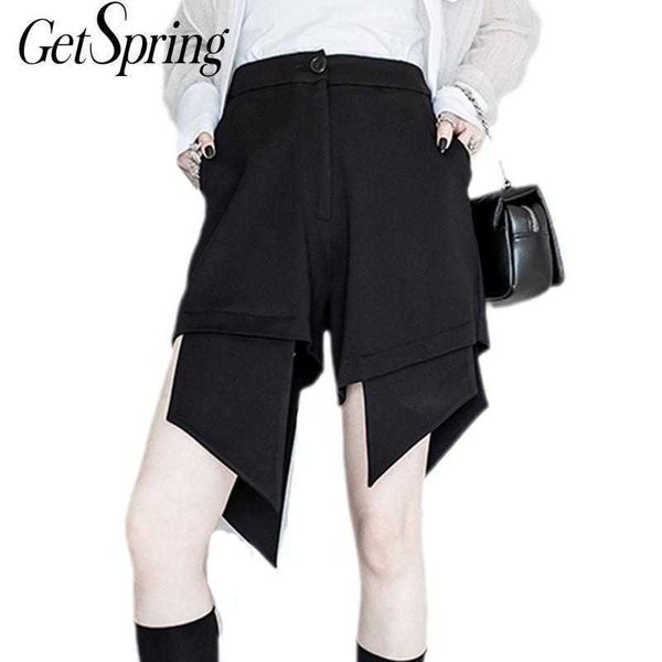 getspring women shorts plaid patchwork summer irregular high waisted fashion all match ladies short black 210601, White;black
getspring women shorts plaid patchwork summer irregular high waisted fashion all match ladies short black 210601, White;black