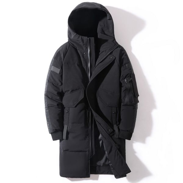 men's hooded down et, coat, windproof, raincoat, thick and warm, long coat brand, winter clothing, 2021, Black
men's hooded down et, coat, windproof, raincoat, thick and warm, long coat brand, winter clothing, 2021, Black