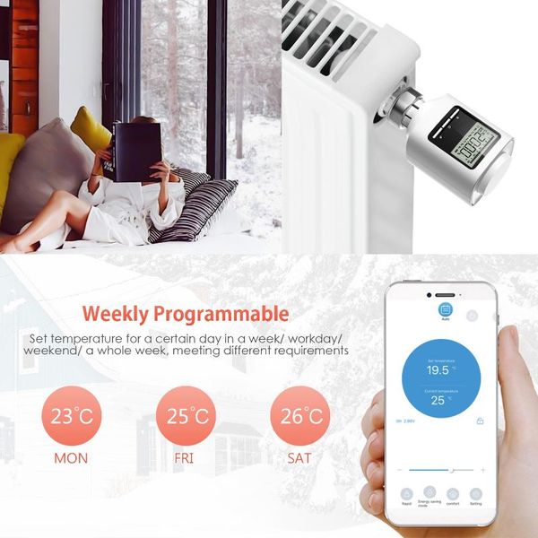 smart home control tuya zigbee thermostatic valve programmable heating radiator thermostat app indoor constant temperature controller
smart home control tuya zigbee thermostatic valve programmable heating radiator thermostat app indoor constant temperature controller