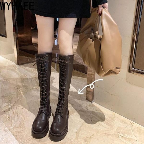 boots fashion black brown women's chunky knee-high long solid color pu leather round toe thick bottom casual riding
boots fashion black brown women's chunky knee-high long solid color pu leather round toe thick bottom casual riding