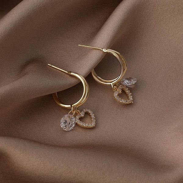 hoop & huggie vsnow temperament sweet double-layer circle love heart earring for women girls hollow metallic rhinestone jewelry, Golden;silver
hoop & huggie vsnow temperament sweet double-layer circle love heart earring for women girls hollow metallic rhinestone jewelry, Golden;silver