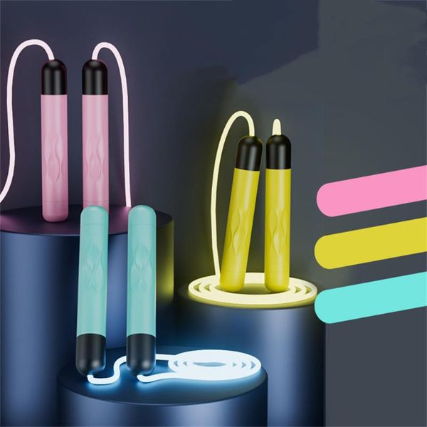 jump ropes 2.8m adjustable night glowing skipping rope led transparent fiber luminous kids outdoor sport toys home exercise
jump ropes 2.8m adjustable night glowing skipping rope led transparent fiber luminous kids outdoor sport toys home exercise