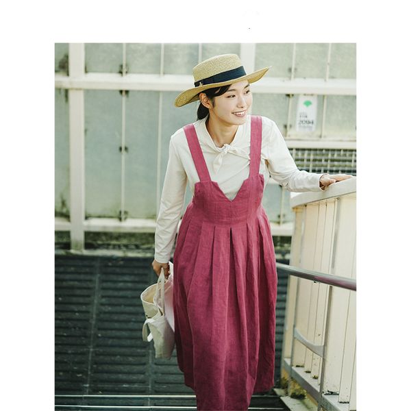 casual dresses dress spring autumn artsy all match linen and cotton v neck loose style women suspender dress 37m9, Black;gray
casual dresses dress spring autumn artsy all match linen and cotton v neck loose style women suspender dress 37m9, Black;gray