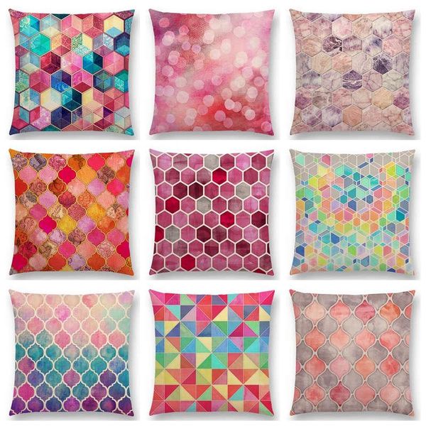 cushion/decorative pillow rainbow pastel watercolor moroccan hexagon pattern colorful gemstone crystal cubes cushion cover decor sofa throw
cushion/decorative pillow rainbow pastel watercolor moroccan hexagon pattern colorful gemstone crystal cubes cushion cover decor sofa throw