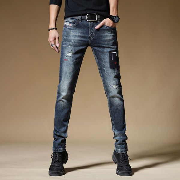 fashion brand jeans autumn slim straight men's handsome stretch korean versatile long pantswinter, Blue
fashion brand jeans autumn slim straight men's handsome stretch korean versatile long pantswinter, Blue
