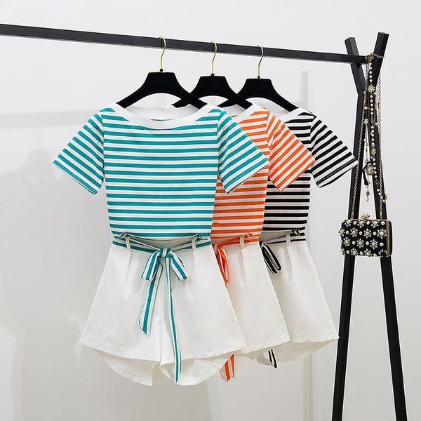 summer product women two piece students set wide leg shorts clothes dress, White
summer product women two piece students set wide leg shorts clothes dress, White