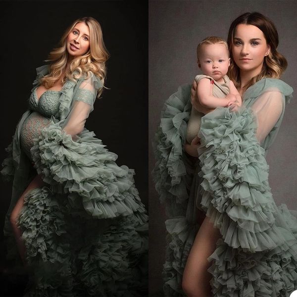 2021 green ruffle plus size pregnant prom maternity sleepwear dress nightgowns for pshoot lingerie bathrobe nightwear, White
2021 green ruffle plus size pregnant prom maternity sleepwear dress nightgowns for pshoot lingerie bathrobe nightwear, White