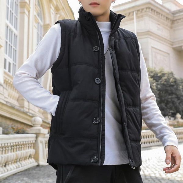 men warm buttons vest jacket casual sleeveless jacket autumn winter thick sleeveless men's vest gilet clothing quality, Black;white
men warm buttons vest jacket casual sleeveless jacket autumn winter thick sleeveless men's vest gilet clothing quality, Black;white