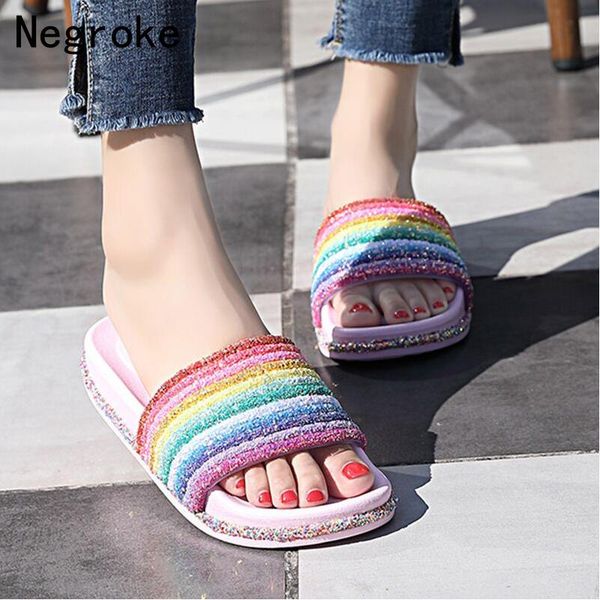 slippers women colourful rainbow beach shoes woman platform sandals casual flats flip flops outside summer home bath, Black
slippers women colourful rainbow beach shoes woman platform sandals casual flats flip flops outside summer home bath, Black