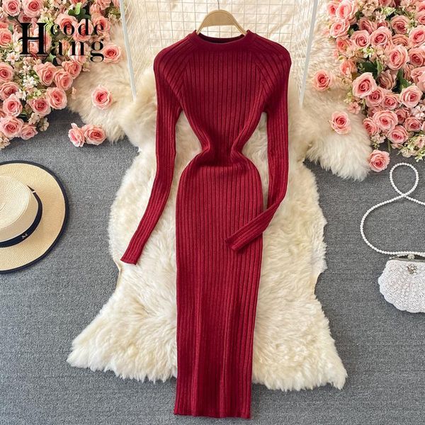casual dresses hangcode 2021 autumn winter women knitted dress luxury shining o-neck bodycon sweater slim office ladies, Black;gray
casual dresses hangcode 2021 autumn winter women knitted dress luxury shining o-neck bodycon sweater slim office ladies, Black;gray