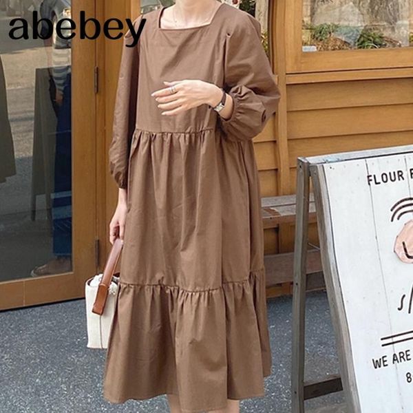 casual dresses 2021 women spring autumn dress square collar patchwork puff sleeve lace up vintage oversize lady long, Black;gray
casual dresses 2021 women spring autumn dress square collar patchwork puff sleeve lace up vintage oversize lady long, Black;gray