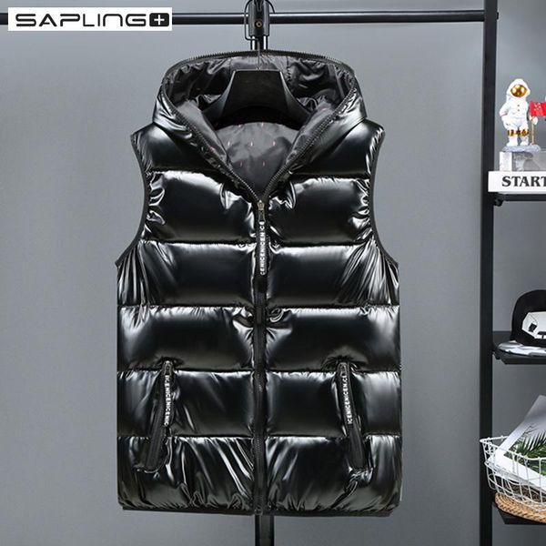 men's vests down cotton shiny handsome korean outer wear male hooded vest solid color sleeveless jackets mens autumn winter warm, Black;white
men's vests down cotton shiny handsome korean outer wear male hooded vest solid color sleeveless jackets mens autumn winter warm, Black;white