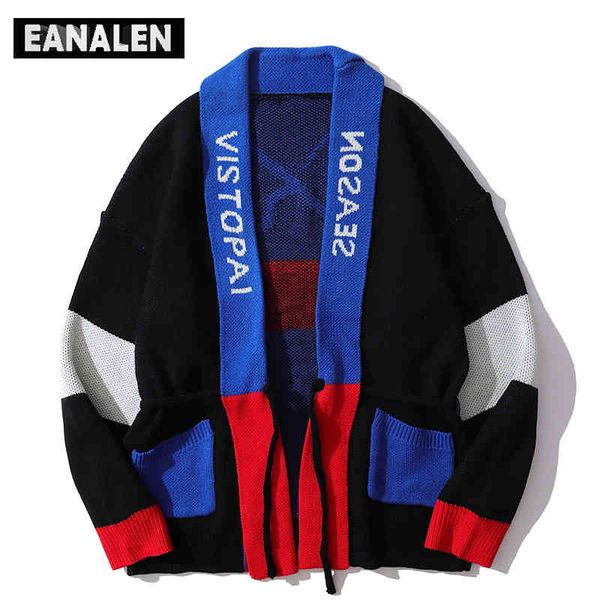 harajuku vintage color contrast patchwork knitted ugly men's street fashion grandpa sweater pocket robe cardigan, Black;white
harajuku vintage color contrast patchwork knitted ugly men's street fashion grandpa sweater pocket robe cardigan, Black;white