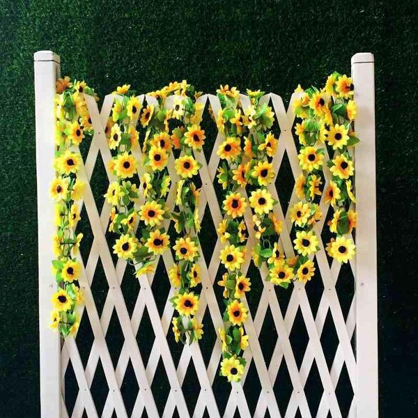 2m fake artificial yellow sunflower garland silk wedding flowers arch gazebo decor vines wedding party decorative flowers
2m fake artificial yellow sunflower garland silk wedding flowers arch gazebo decor vines wedding party decorative flowers