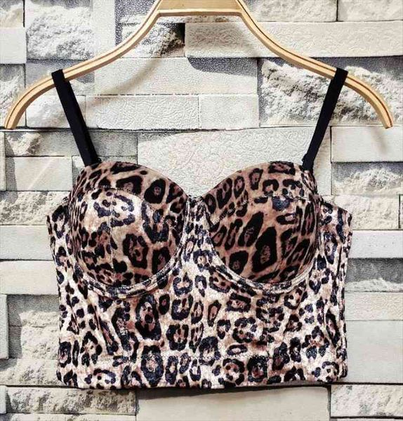 leopard print velvet short women tank bustier crop outside wearing sleeveless high waist corset camis, White
leopard print velvet short women tank bustier crop outside wearing sleeveless high waist corset camis, White