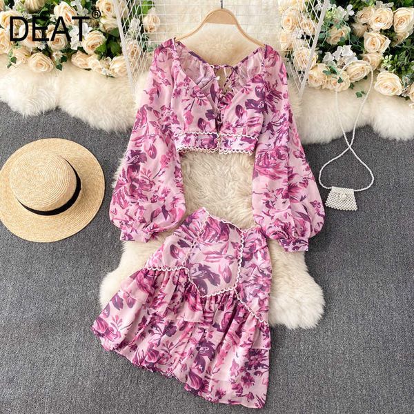deat women printing ruffles v-neck lantern sleeve skirt short two piece set fashion spring summer 11d61 210709, White
deat women printing ruffles v-neck lantern sleeve skirt short two piece set fashion spring summer 11d61 210709, White