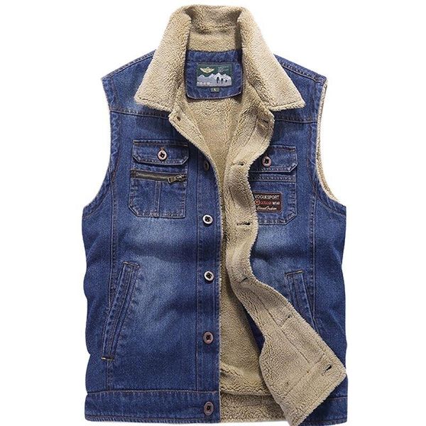 men's vests sleeveless bodywarmer vest jacket men winter warm fleece male casual biker waistcoat cotton many pocket denim outwear 2021, Black;white
men's vests sleeveless bodywarmer vest jacket men winter warm fleece male casual biker waistcoat cotton many pocket denim outwear 2021, Black;white