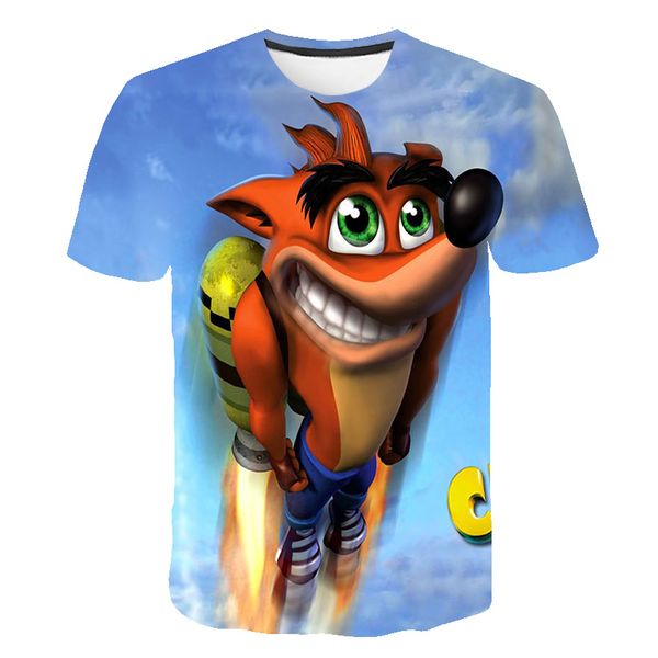 xinyou summer kids games crash bandicoot t shirts boy girl 3d print pattern classic anime game young casual tees kids baby, Black
xinyou summer kids games crash bandicoot t shirts boy girl 3d print pattern classic anime game young casual tees kids baby, Black