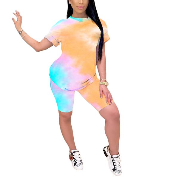 women fitness two pieces set tie dye o-neck t-shirts leggings shorts pants 2020 fashion streetwear casual running tracksuits, White;black
women fitness two pieces set tie dye o-neck t-shirts leggings shorts pants 2020 fashion streetwear casual running tracksuits, White;black