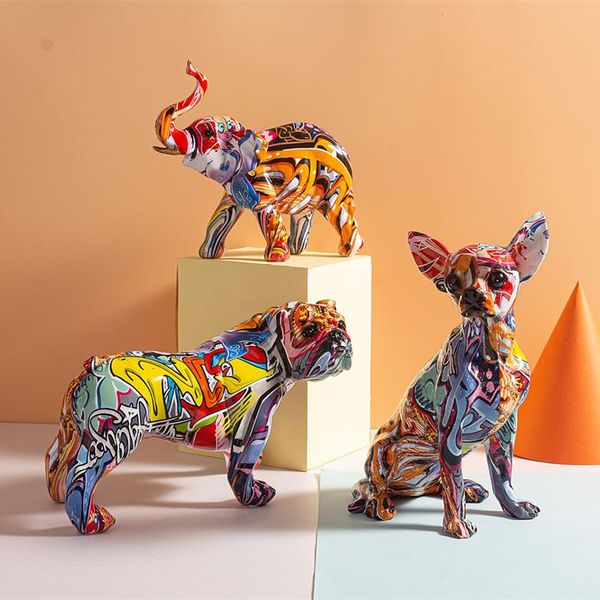 decorative objects & figurines simple creative water transfer painted room color dog decorations home entrance wine cabinet office resin cra
decorative objects & figurines simple creative water transfer painted room color dog decorations home entrance wine cabinet office resin cra