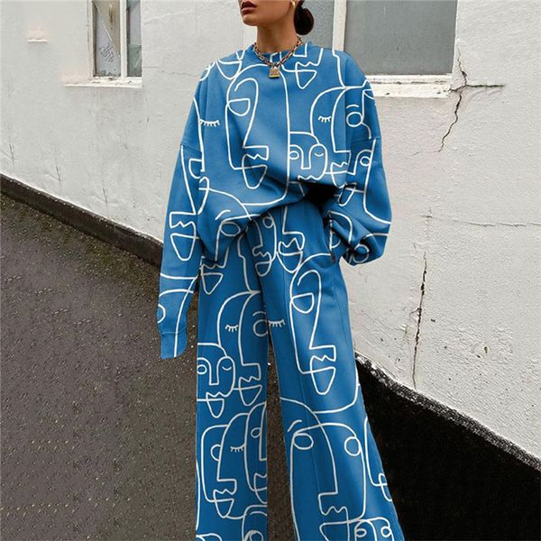new fashion casual o neck long sleeve sweatshirt and loose pants trousers 2021 spring woemn tracksuit elegant two piece set 3xl q9zz, Gray
new fashion casual o neck long sleeve sweatshirt and loose pants trousers 2021 spring woemn tracksuit elegant two piece set 3xl q9zz, Gray