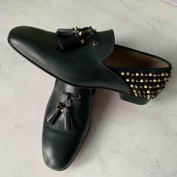 brand men wedding dress flats shoes alfibully slip-on spikes flat business sneakers red bottom oxfords loafers mens business leather shoes, Black
brand men wedding dress flats shoes alfibully slip-on spikes flat business sneakers red bottom oxfords loafers mens business leather shoes, Black