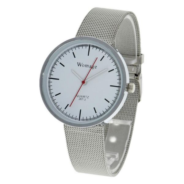 wristwatches 100pcs/lot womage-267-3 fashion womage mesh watch red second pointing alloy wrap quartz casual for unisex, Slivery;brown
wristwatches 100pcs/lot womage-267-3 fashion womage mesh watch red second pointing alloy wrap quartz casual for unisex, Slivery;brown