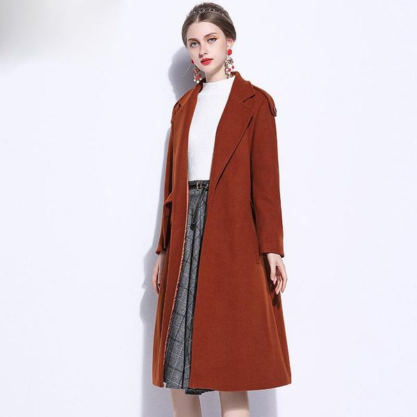 women's wool & blends casaco feminino plus size blend women coat woolen winter long coats femme jacket abrigos mujer kj186, Black
women's wool & blends casaco feminino plus size blend women coat woolen winter long coats femme jacket abrigos mujer kj186, Black