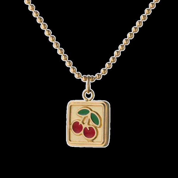 pendant necklaces peri'sbox small square cherry cute beads chain bohemian charms vintage for women girls, Silver
pendant necklaces peri'sbox small square cherry cute beads chain bohemian charms vintage for women girls, Silver