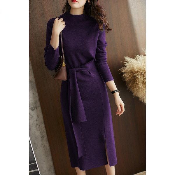 casual dresses women 2021 autumn winter fashion sweater dress female knit long sleeve midi slim work wear office lady vestidos x434, Black;gray
casual dresses women 2021 autumn winter fashion sweater dress female knit long sleeve midi slim work wear office lady vestidos x434, Black;gray