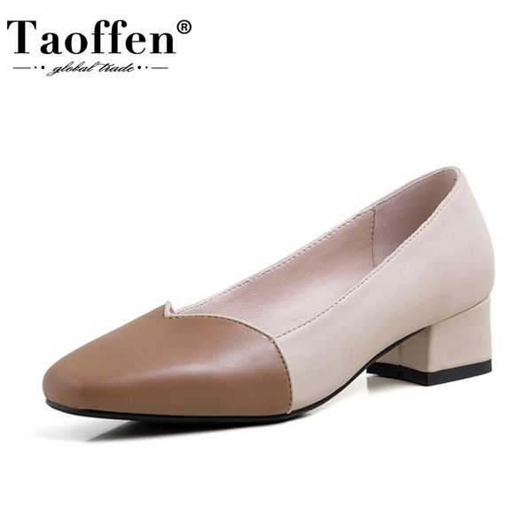 dress shoes taoffen size 31-43 women pumps mixed color square heel fashion office ladies spring footwear, Black
dress shoes taoffen size 31-43 women pumps mixed color square heel fashion office ladies spring footwear, Black
