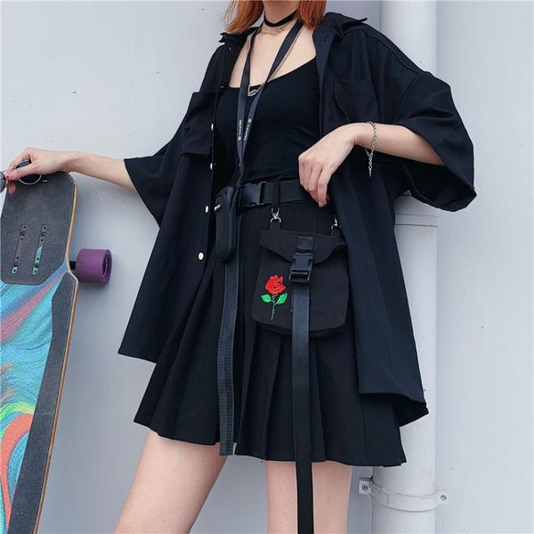 skirts summer woman black mini harajuku gothic punk fashion party a-line korean big pocket rose embroidered pleated
skirts summer woman black mini harajuku gothic punk fashion party a-line korean big pocket rose embroidered pleated
