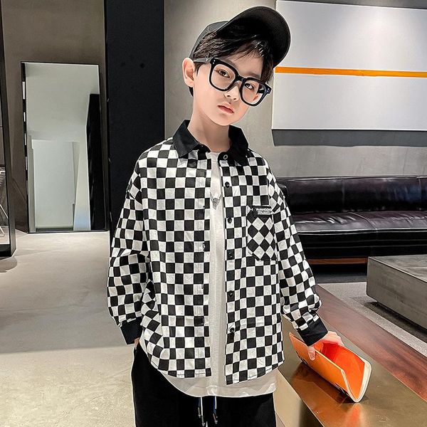 jackets boy's jacket autumn children's plaid in the big spring and models 2021 trendy clothing, Blue;gray
jackets boy's jacket autumn children's plaid in the big spring and models 2021 trendy clothing, Blue;gray