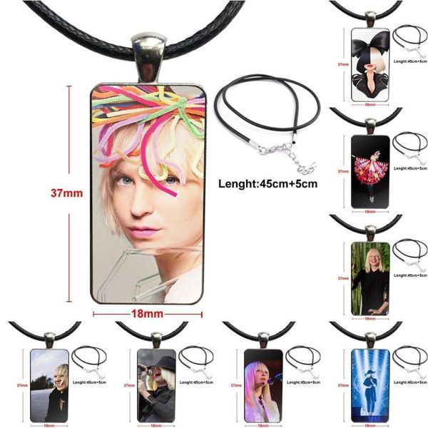 pendant necklaces glass necklace handmade half rectangle for valentine's day gift sia kate isobelle furler, Silver
pendant necklaces glass necklace handmade half rectangle for valentine's day gift sia kate isobelle furler, Silver