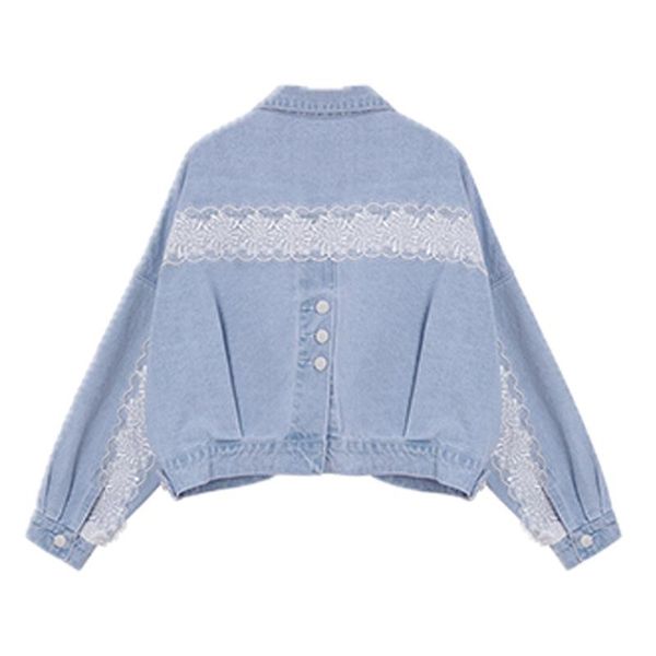 women's jackets women denim jacket lace button patchwork light blue high street loose c0084, Black;brown
women's jackets women denim jacket lace button patchwork light blue high street loose c0084, Black;brown