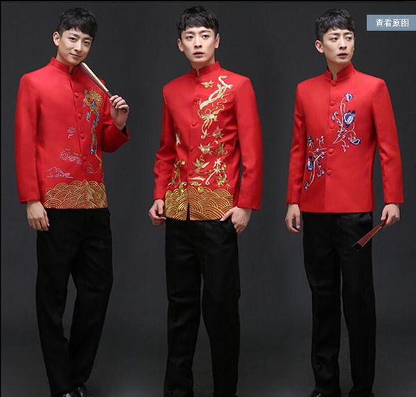 groom the married style formal dress toast show chinese tunic suits tang suit men costume / s-xl, White;black
groom the married style formal dress toast show chinese tunic suits tang suit men costume / s-xl, White;black