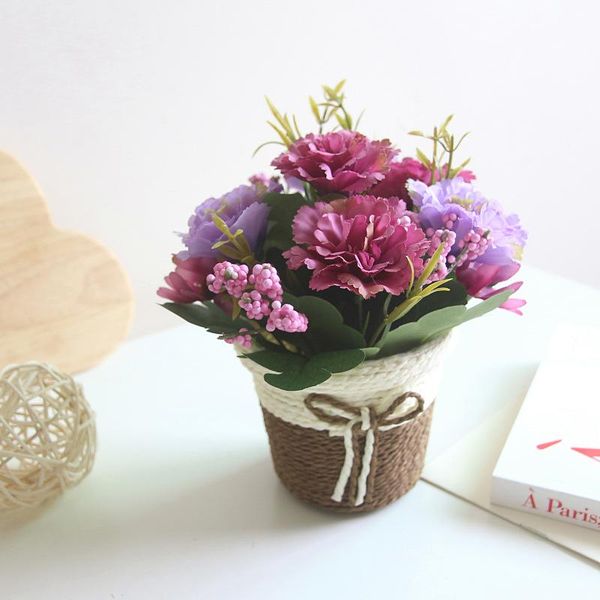 decorative flowers & wreaths artificial plant vintage carnation flower small bonsai set ornaments containing rattan basket
decorative flowers & wreaths artificial plant vintage carnation flower small bonsai set ornaments containing rattan basket