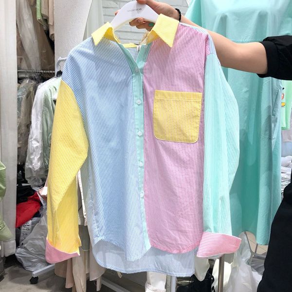 women's blouses & shirts casual woman's shirt loose with slices, korean fashion blouse long sleeve shirts of 1902, White
women's blouses & shirts casual woman's shirt loose with slices, korean fashion blouse long sleeve shirts of 1902, White