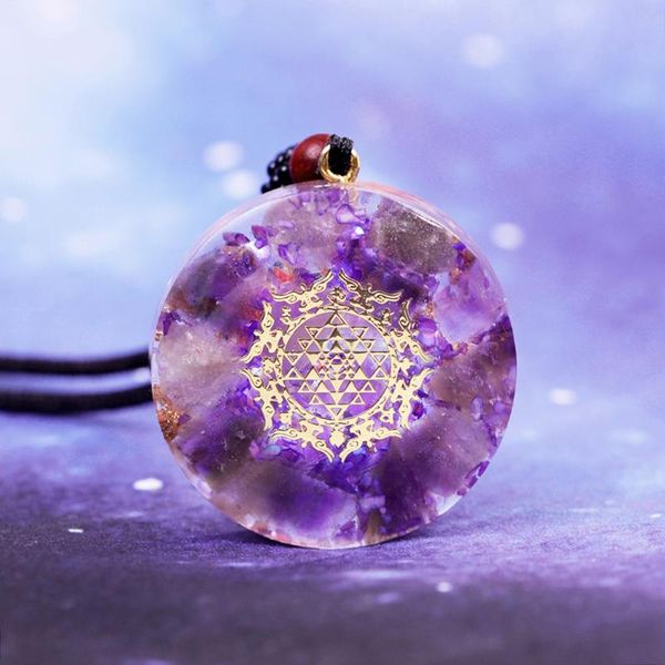 pendant necklaces natural crystal orgonite necklace sacred geometry chakra energy meditation jewelry emf protection, Silver
pendant necklaces natural crystal orgonite necklace sacred geometry chakra energy meditation jewelry emf protection, Silver
