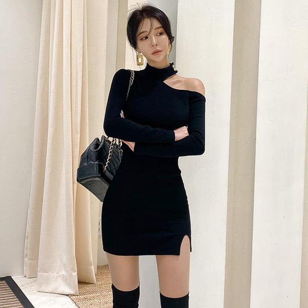 casual dresses autumn one shoulder piece korea ladies long sleeve irregular neck club party mini for women clothing, Black;gray
casual dresses autumn one shoulder piece korea ladies long sleeve irregular neck club party mini for women clothing, Black;gray